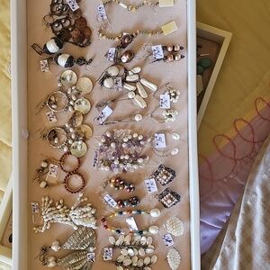 Vintange N Modern Silver,Pearl Earrings,PLEASE READ DETAILS!!